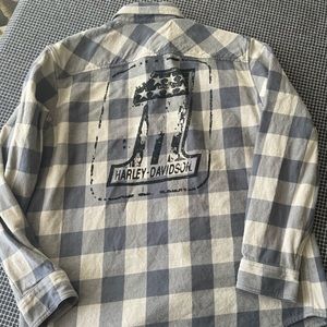 Harley Davidson Long sleeve flannel jacket
